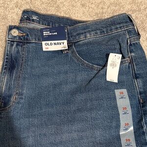 Old Navy Medium Blue High-Rise Barrel Leg Jeans